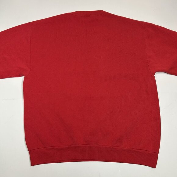 VTG Atlas Sportswear Women Red Pullover Sweatshirt Bears Christmas Tree Sz L USA - Picture 8 of 8